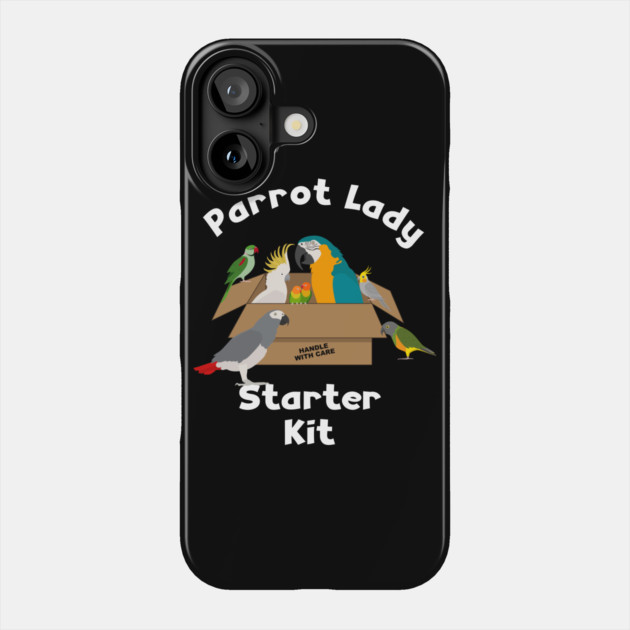 Parrot Lady Starter Kit for Bird Lover Phone Case by Einstein Parrot