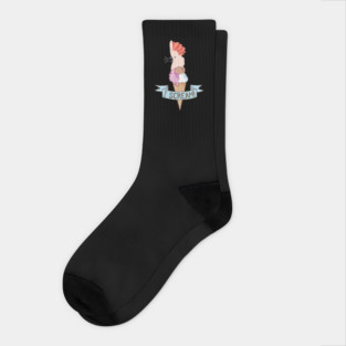 Moluccan Cockatoo Ice Cream Parrot Socks
