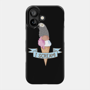 Congo African Grey Ice Cream Parrot Phone Case