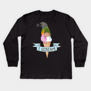 Senegal Parrot Ice Cream Kids Long Sleeve T-Shirt