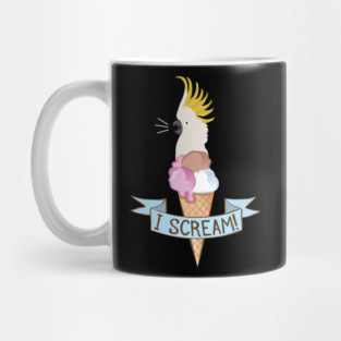 Sulfur Crested Cockatoo Ice Cream Parrot Mug