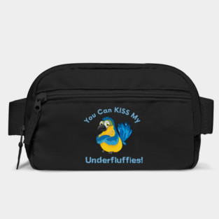 Blue Gold Macaw Parrot Kiss Underfluffies Bag