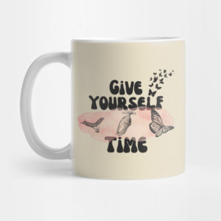 Give Yourself Time Butterfly Life Cycle Mug