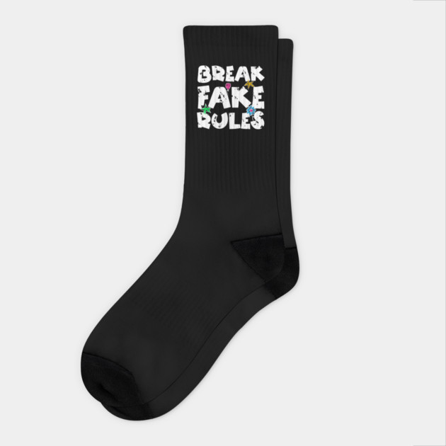 Break Fake Rules Socks by The WYLD Tribe