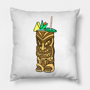 Tiki Drink Pillow