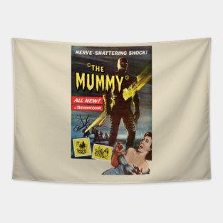 The Mummy 1959 Movie Poster Tapestry