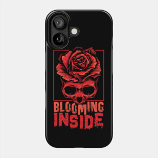Blooming Inside Halloween Skull Phone Case