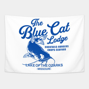 The blue cat lodge Tapestry