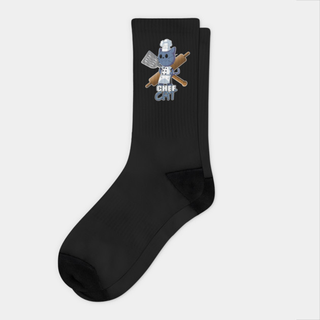 CHEF CAT Socks by droidmonkey
