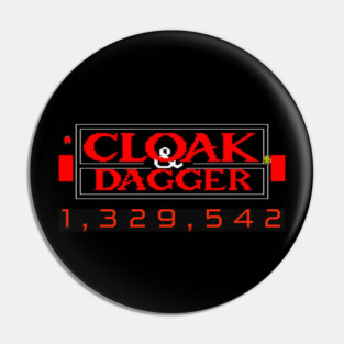 Cloak & Dagger (1984) – Arcade Spy Thriller Tribute Pin