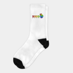 Comma Chameleon - rainbow Socks