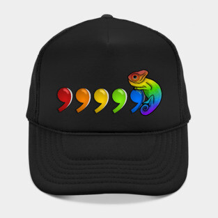 Comma Chameleon - rainbow Hat