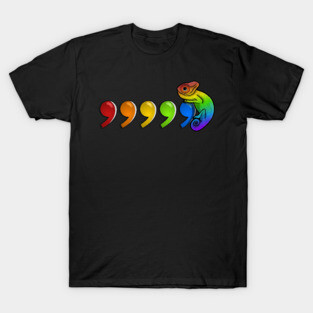 Comma Chameleon - rainbow T-Shirt