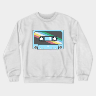 Disability Pride Flag Cassette Crewneck Sweatshirt
