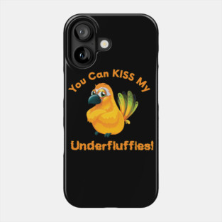 Sun Conure Parrot Kiss Underfluffies Phone Case