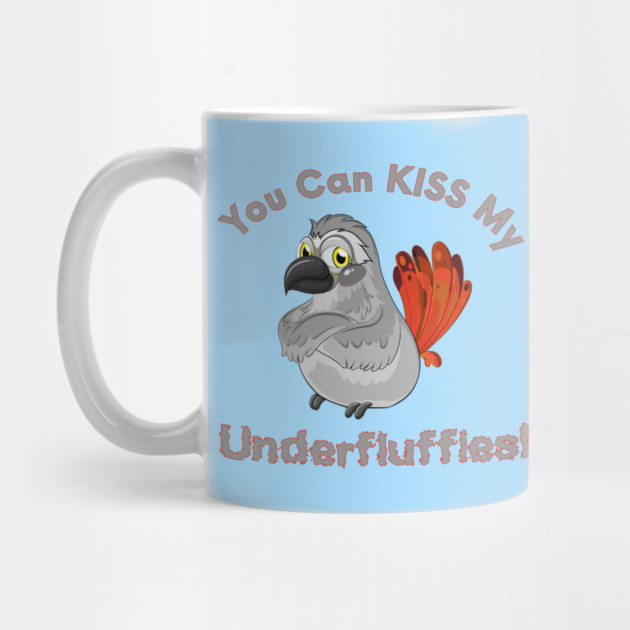 African Grey Parrot Kiss Underfluffies by Einstein Parrot