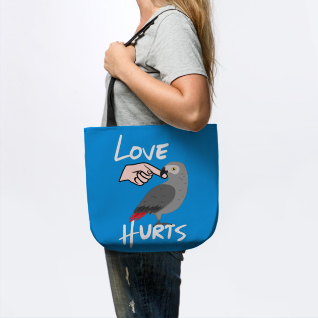 Love Hurts African Grey Parrot Biting Finger by Einstein Parrot