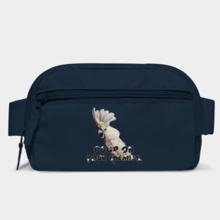 Umbrella Cockatoo Parrot Poop on Enemies Bag