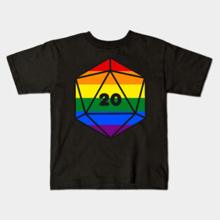 D20 - Pride Dice Kids T-Shirt