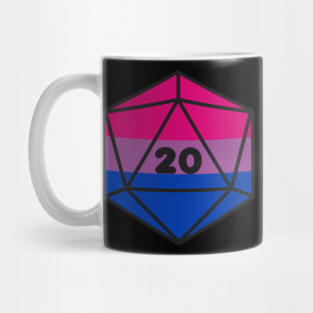D20 - Bisexual Pride Dice Mug