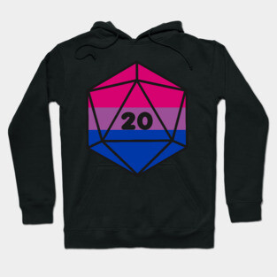 D20 - Bisexual Pride Dice Hoodie