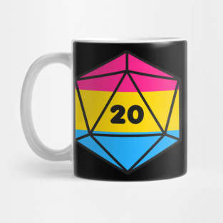 D20 - Pansexual Pride Dice Mug