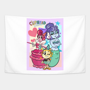 Cuphead girls Tapestry