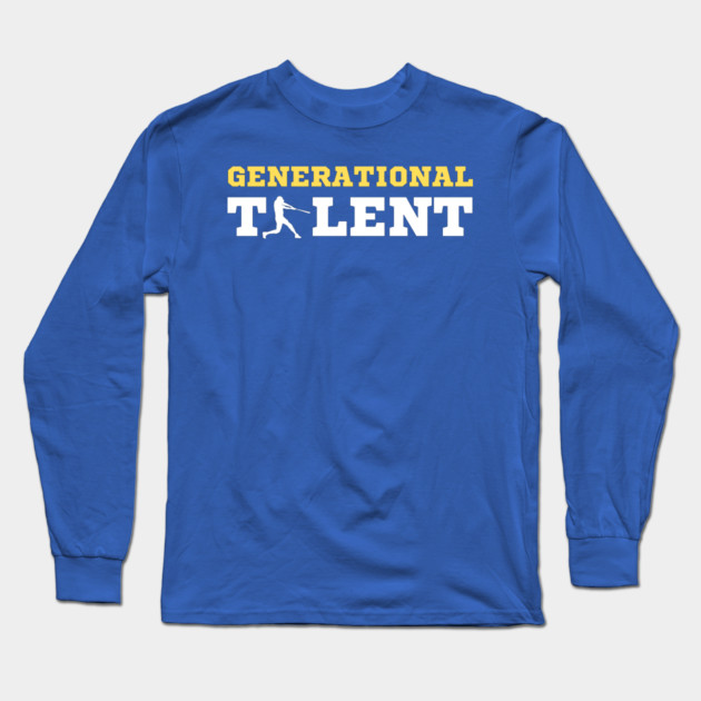 Generational Talent - Baseball Long Sleeve T-Shirt by Litehouse Tees