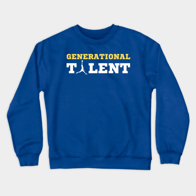 Generational Talent - Basketball Crewneck Sweatshirt by Litehouse Tees