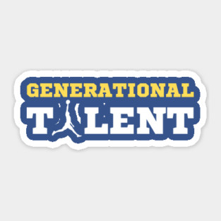 Generational Talent - Basketball Sticker