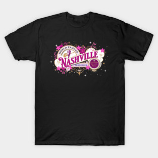 Nashville Graphic Vintage Pink T-Shirt