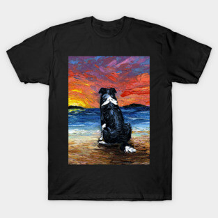 Beach Days - Border Collie T-Shirt