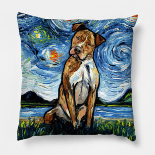 Brown Pitbull Night Pillow