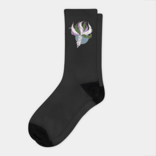 Genderqueer Pride Kitsune Socks