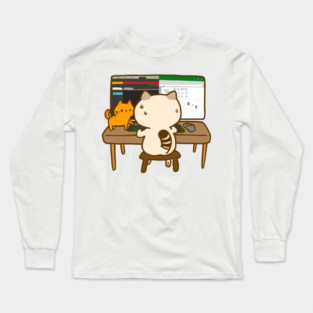 Business Cat at Work Long Sleeve T-Shirt