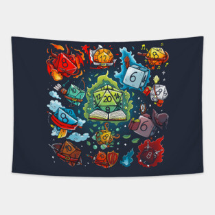 Dice World Tapestry