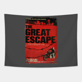 Retro Classic War Movie Poster Tapestry
