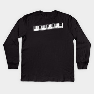 Learn Music - Piano Keyboard Kids Long Sleeve T-Shirt