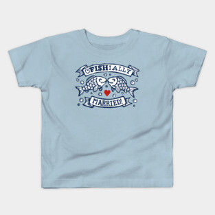 Officially Married Fish Kids T-Shirt