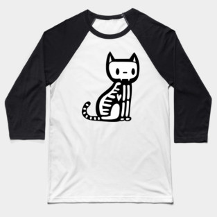 Halloween skeleton cat Baseball T-Shirt