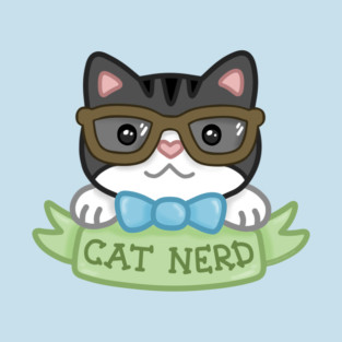 Cat Nerd Gray Tabby T-Shirt