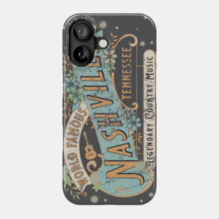 Vintage Nashville (Rough) Phone Case