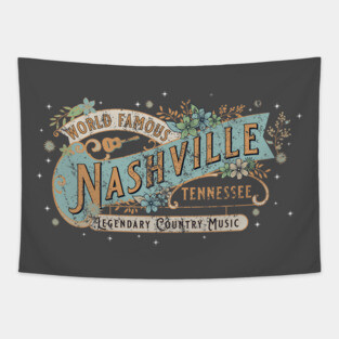 Vintage Nashville (Rough) Tapestry