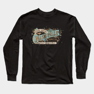 Vintage Nashville (Rough) Long Sleeve T-Shirt