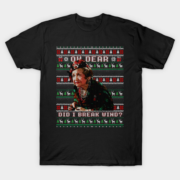 Christmas Vacation - Aunt Bethany Did I Just Break Wind funny ugly sweater T-Shirt by Kuchisabishii