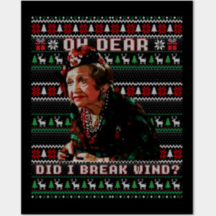Christmas Vacation - Aunt Bethany Did I Just Break Wind funny ugly sweater Posters and Art