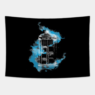 Watery TARDIS Tapestry