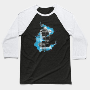 Watery TARDIS Baseball T-Shirt