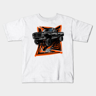 dodge first gen truck black Kids T-Shirt