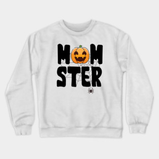 Mom-ster Pumpkin Crewneck Sweatshirt